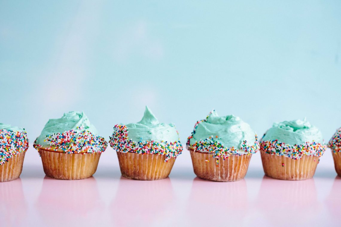 cupcakes azzurri ripetuti