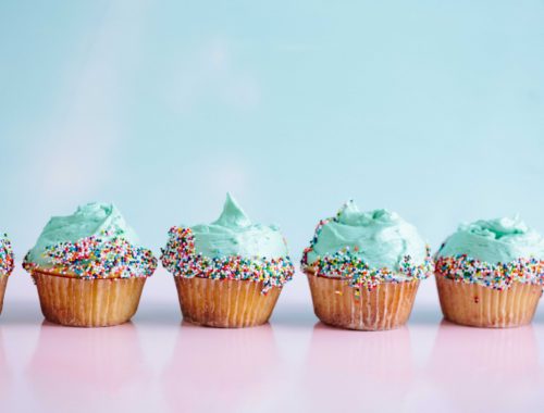 cupcakes azzurri ripetuti